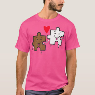 Camiseta Mantengamos juntos la pieza de rompecabezas interr