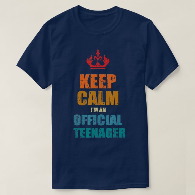 Camiseta Mantengan la calma Cumpleaños Funcionario cercano  (Diseño del anverso)
