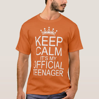 Camiseta Mantengan la calma Cumpleaños Funcionario cercano 
