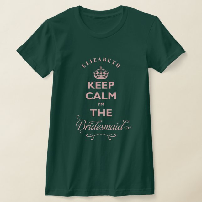 Camiseta Mantengan la calma Soy Divertido el texto rosado d (Distribución)