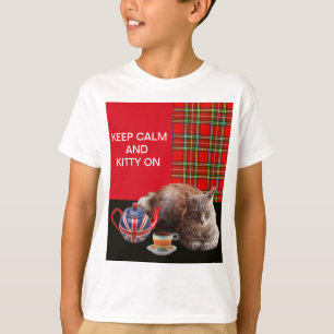 CAMISETA "MANTENGAN LA CALMA Y EL BICICLETO ENCENDIDO", RED