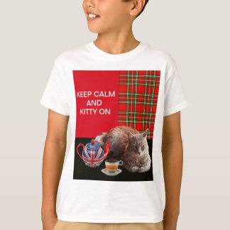 CAMISETA "MANTENGAN LA CALMA Y EL BICICLETO ENCENDIDO", RED