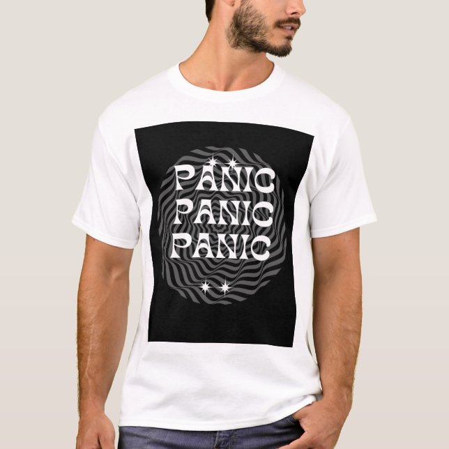 Camiseta "Mantengan la calma y el pánico después" (Anverso)