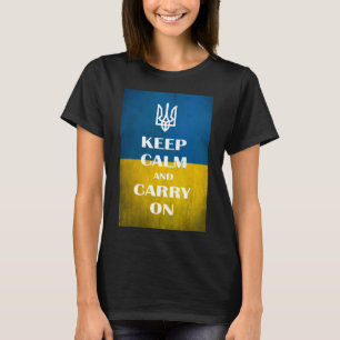 Camiseta Mantengan la calma y sigan con el tridente del emb