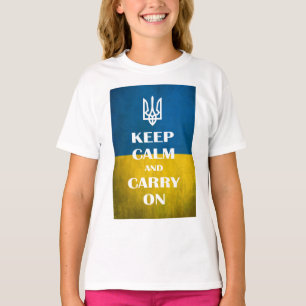 Camiseta Mantengan la calma y sigan con el tridente del emb