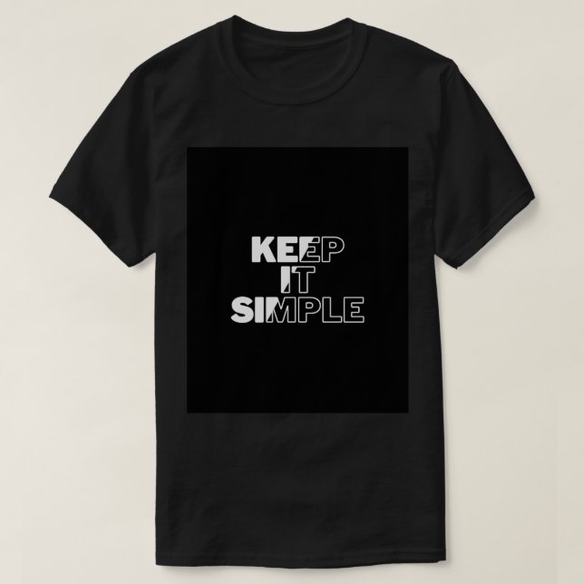 Camiseta Manténganlo simple (Diseño del anverso)