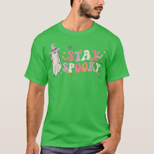 Camiseta Manténganse asustados por la paz Hippie Halloween