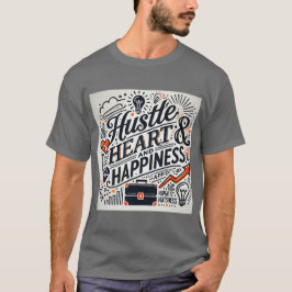 Camiseta Manténganse motivados con este 'Hustle, Heart and 