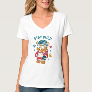 Camiseta Manténganse salvajes Oso de peluche