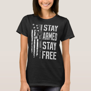 Camiseta Manténgase armado, manténgase libre, Pro Guns AR15