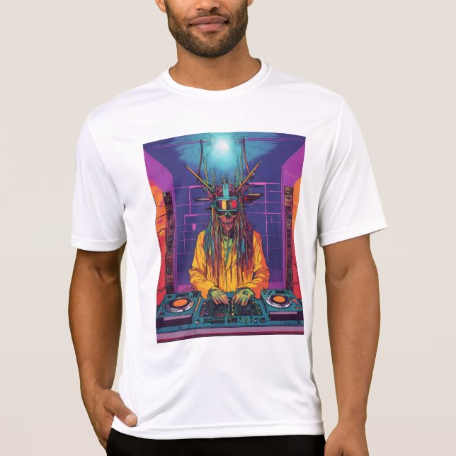 Camiseta "Manténgase fresco en las cubiertas con el DJ Styl (Anverso)