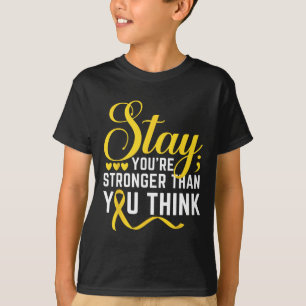 Camiseta Manténgase más fuerte la prevención suicida de la 