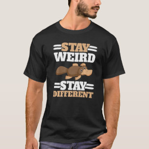 Camiseta Manténgase Raro Alojándose Diferentes Mamíferos