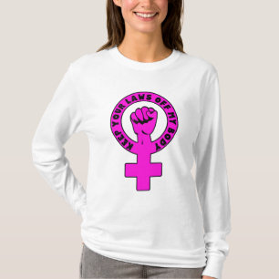 CAMISETA MANTÉNGASE SUS LEYES FUERA DE LA OPCIÓN DE MI CUER