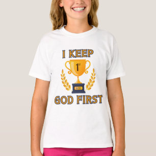 Camiseta Mantengo a Dios como Chica Basado En La Primera Fe