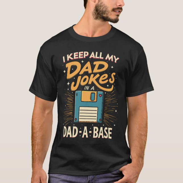 Camiseta Mantengo a mis Chistes de papá en una base de papá (Anverso)