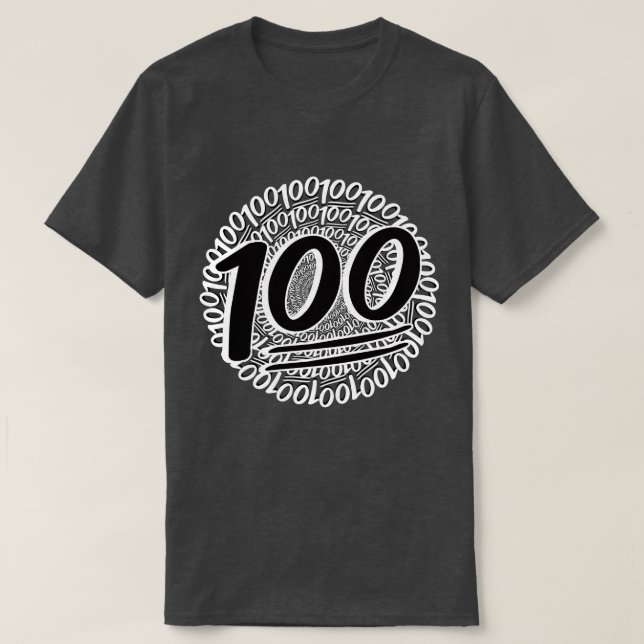 Camiseta Manteniéndolo 100 todo el día (Diseño del anverso)