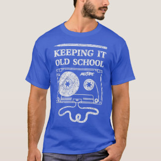 Camiseta Manteniéndolo en la vieja escuela - Cinta Cassette