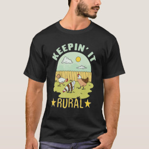 Camiseta Manteniéndolo Rural para el Agricultor de Jardiner