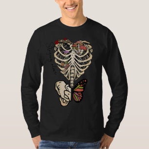 Camiseta Manteniéndose Vivo Cajón Calavera Mushroom Maripos
