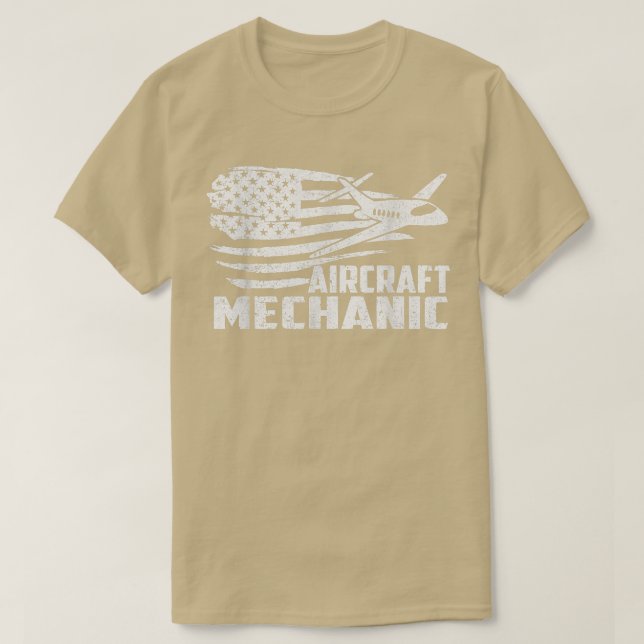 Camiseta Mantenimiento del avión de aviación mecánico de ae (Diseño del anverso)
