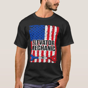 Camiseta Mantenimiento mecánico de elevador de vida Instruc