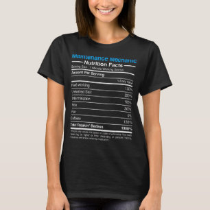 Camiseta Mantenimiento Mecánico Garaje Repairman Nutrición