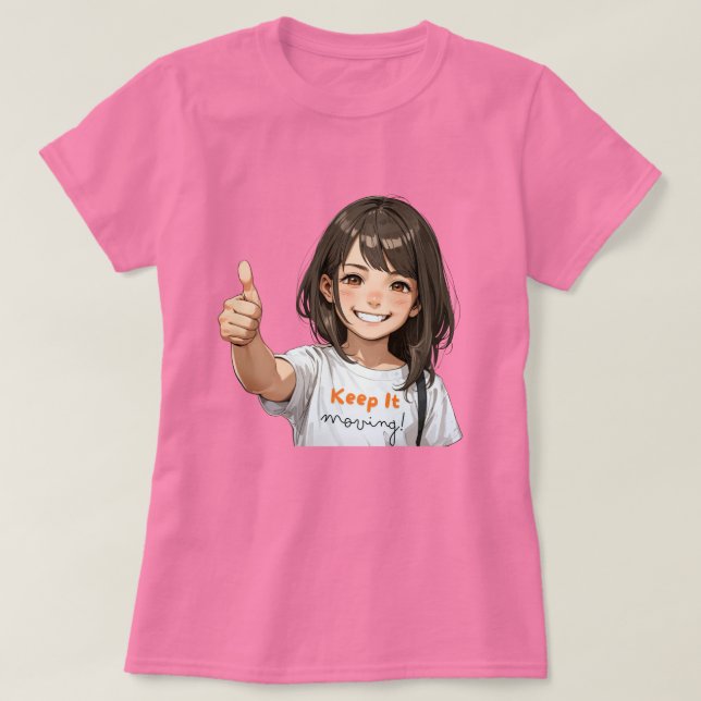 Camiseta Mantenlo moviendo el té de las mujeres - Divertida (Diseño del anverso)