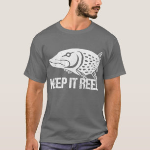 Camiseta Mantenlo Reel Pescador Hook Classic Fis de marisco