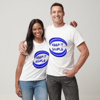 Camiseta Mantenlo simple cita del lema de recuperación en a