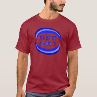Camiseta Mantenlo simple cita del lema de recuperación en a