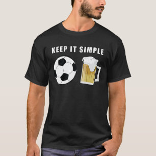 Camiseta Manténlo Simple - Fútbol y Cerveza