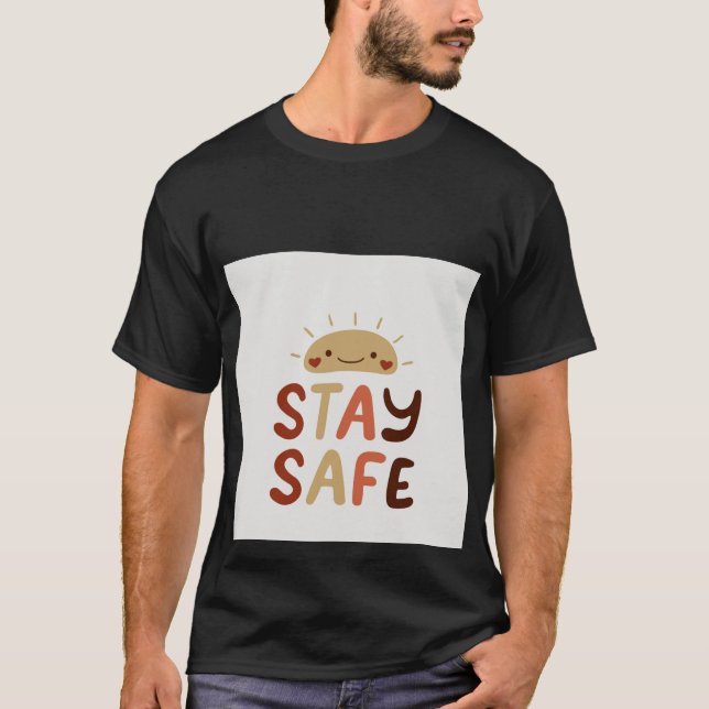 Camiseta Mantente a salvo  (Anverso)