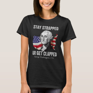 Camiseta Mantente armado o te darán una paliza George Washi