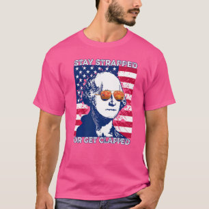 Camiseta Mantente armado o te darán una paliza George Washi
