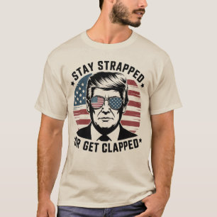 Camiseta Mantente armado o te darán una paliza Trump 4 de j