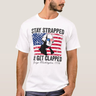 Camiseta Mantente Atrapado O Aplausos, George Washington, 4