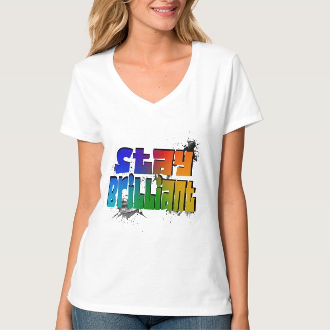 Camiseta Mantente brillante (Anverso)