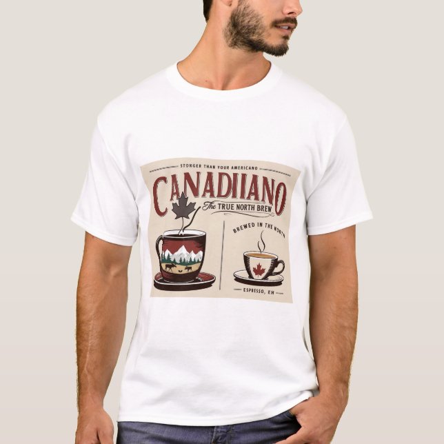 Camiseta Mantente cálido, bebe Canadiano (Anverso)