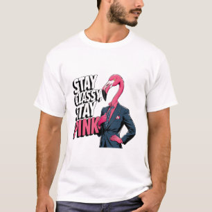 Camiseta Mantente Clásico, Mantente Rosa
