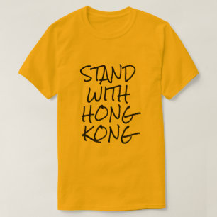 Camiseta Mantente con Hong Kong Amarillo
