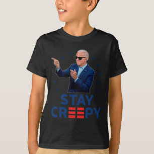 Camiseta Mantente Divertido y Espeluznante Anti Joe Biden C
