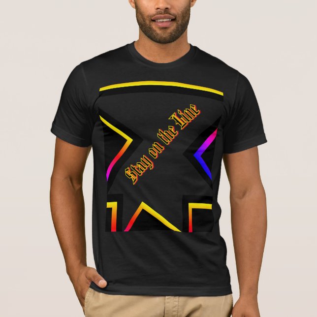 Camiseta mantente en la línea  (Anverso)