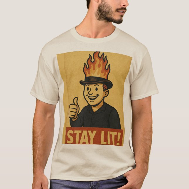 Camiseta Mantente Encendido (Anverso)