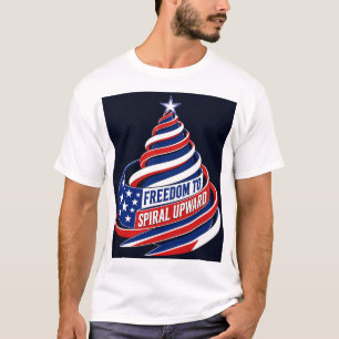 Camiseta Mantente erguido y sigue elevándote con este audaz
