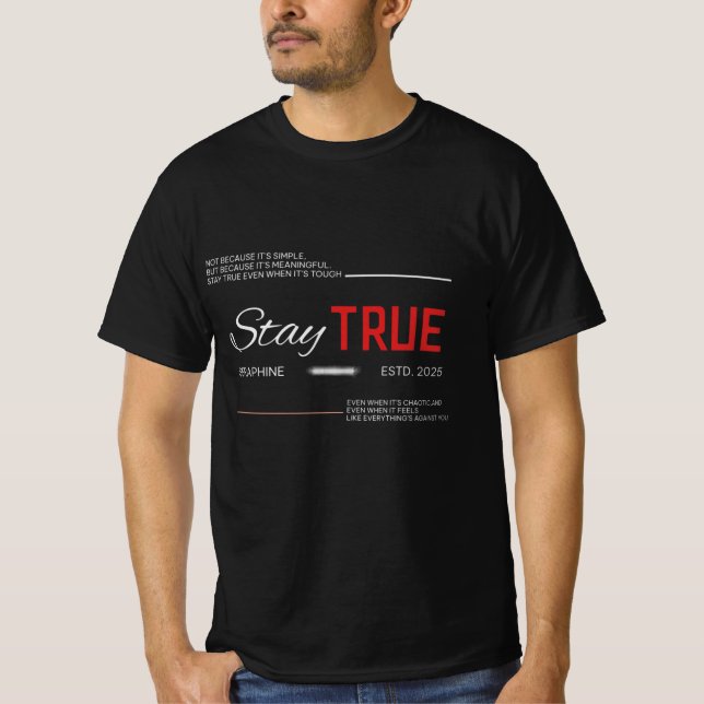 Camiseta mantente fiel  (Anverso)