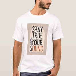 Camiseta Mantente fiel a tu sonido, opción 2