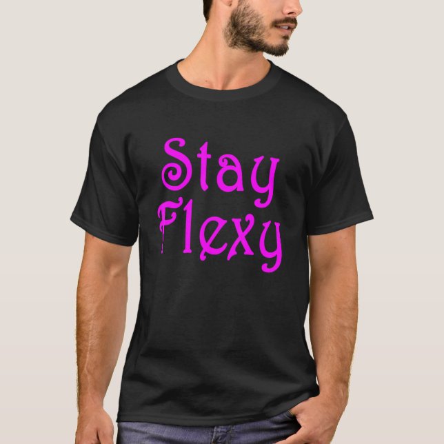 Camiseta Mantente Flexy Motivador Inspiacional Y Fitness Q (Anverso)