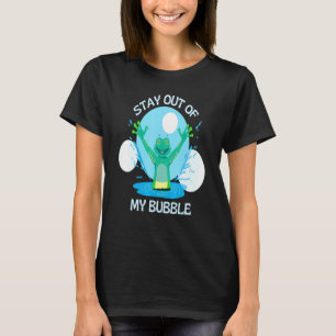 Camiseta Mantente Fuera De Mi Rana De Burbujas En La Piscin