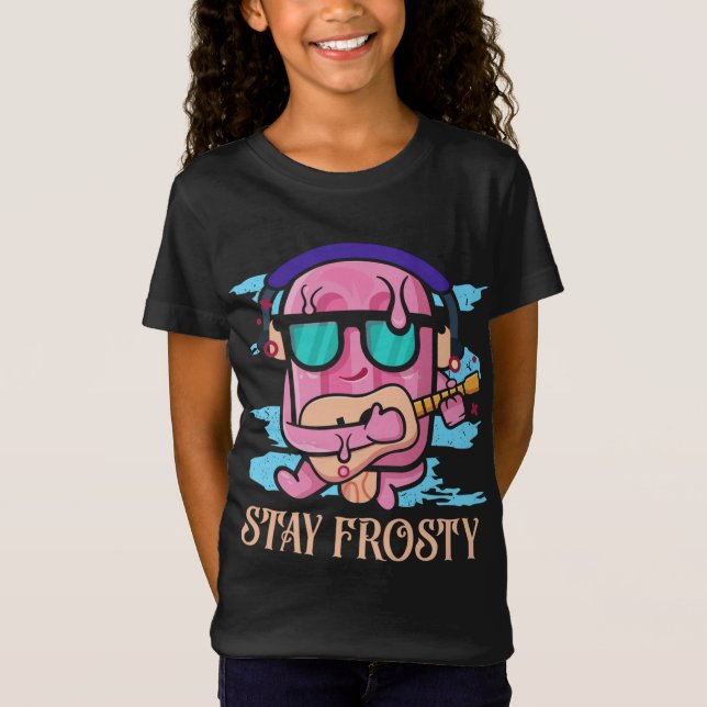 Camiseta Mantente helado Coma Popsicle Sweet Postserle Pops (Anverso)